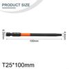 Praktický šroubovák Bit Silver T10-T40 1/4 palcová šestihranná hlava