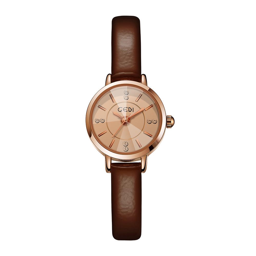 

Xiaoyuan женские часы ретро масштаб компактные студенческие часы водонепроницаемые женские кварцевые нишевые простые часы