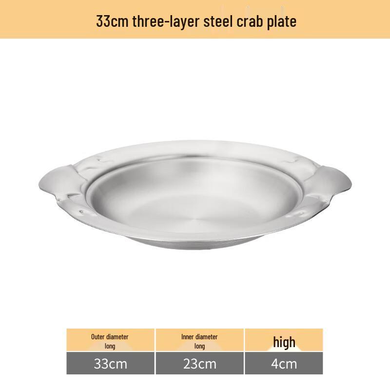 Naijiang 304 Stainless Steel Dry Pot & Crab Pot Plate