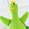 Stuffed Duck Dog Toy Squeaky Plush Duck Dog Chew Toy Interactive Puppy Teething Toy Dog Snuggle Toy for Tug-of-War Play Anxiety Relief