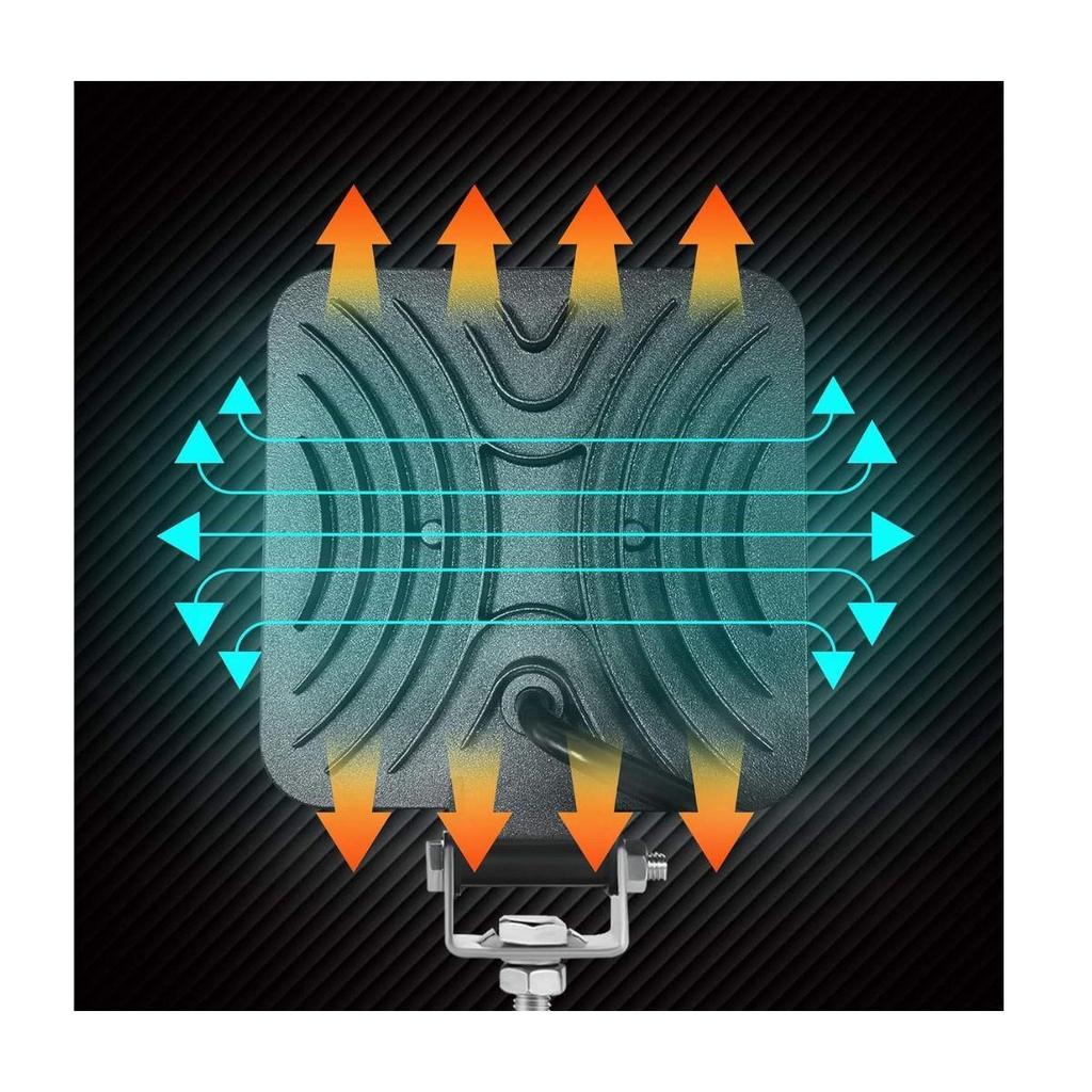 Traktori töötuled 4-tollised 126W LED-prožektorid, 12V–24V maastikusõidu tuled veoautole, ATV-le, UTV-le, paadile, pikapile, golfikärpile, lumepuhurile – 2 tk