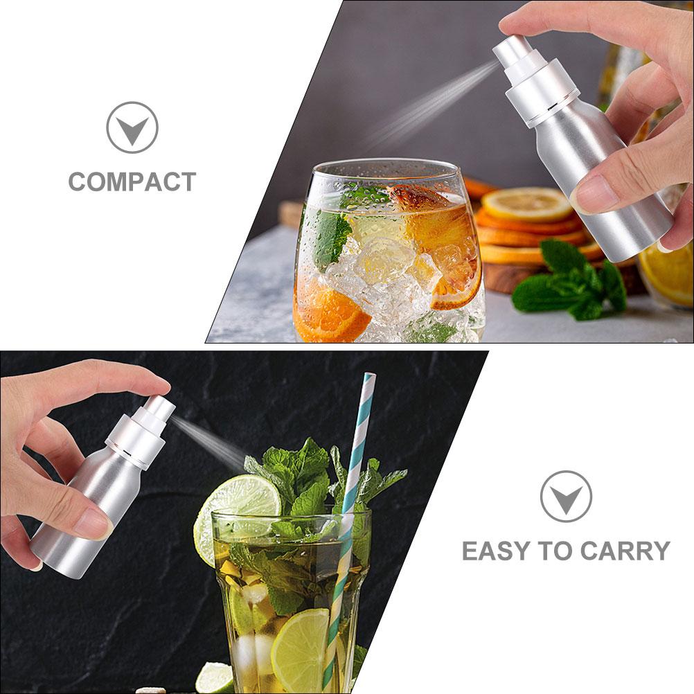 Botella de Spray para Whisky Atomizador de Perfume Dispensador de Amargos Atomizador de Aluminio Recargable