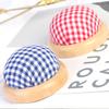 Needlework Fabric Wood Bottom Storage Pin Cushion Needle Pillow Sewing Accessories Needle Holder