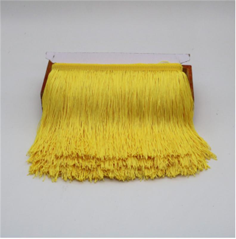 1 yards Long Fringe Lace Tassel Polyester Lace Trim Ribbon Latin dance skirt curtain fringes for sewing DIY Accessories tassle