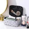 Brand Design New PU Makeup Bag Handheld Portable Women's Large Capacity Waterproof Travel Washroom Storage Bag BX018