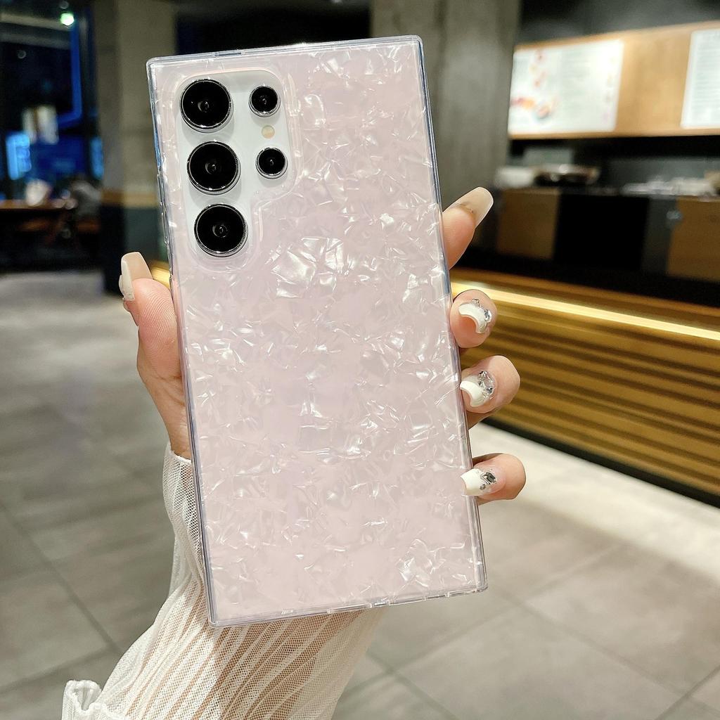 Summer Cool Shell Pattern Samsung Ultra Phone Case - Protective Cover for S23/S24 FE/S25, Women's Cross-border Design