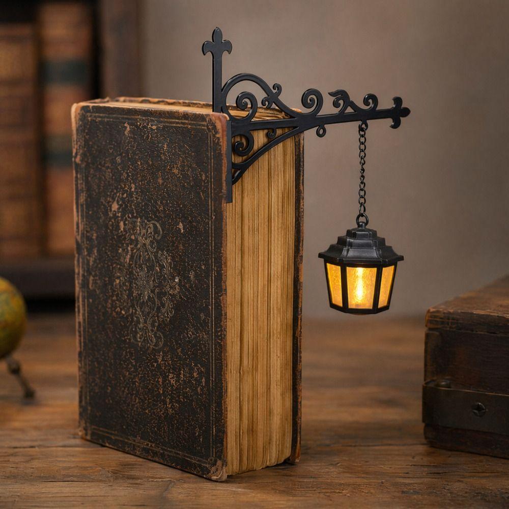 Warm White Bookshelf Lantern Light Vintage Bookshelf Lamp Bookshelf Ghost Light  Library