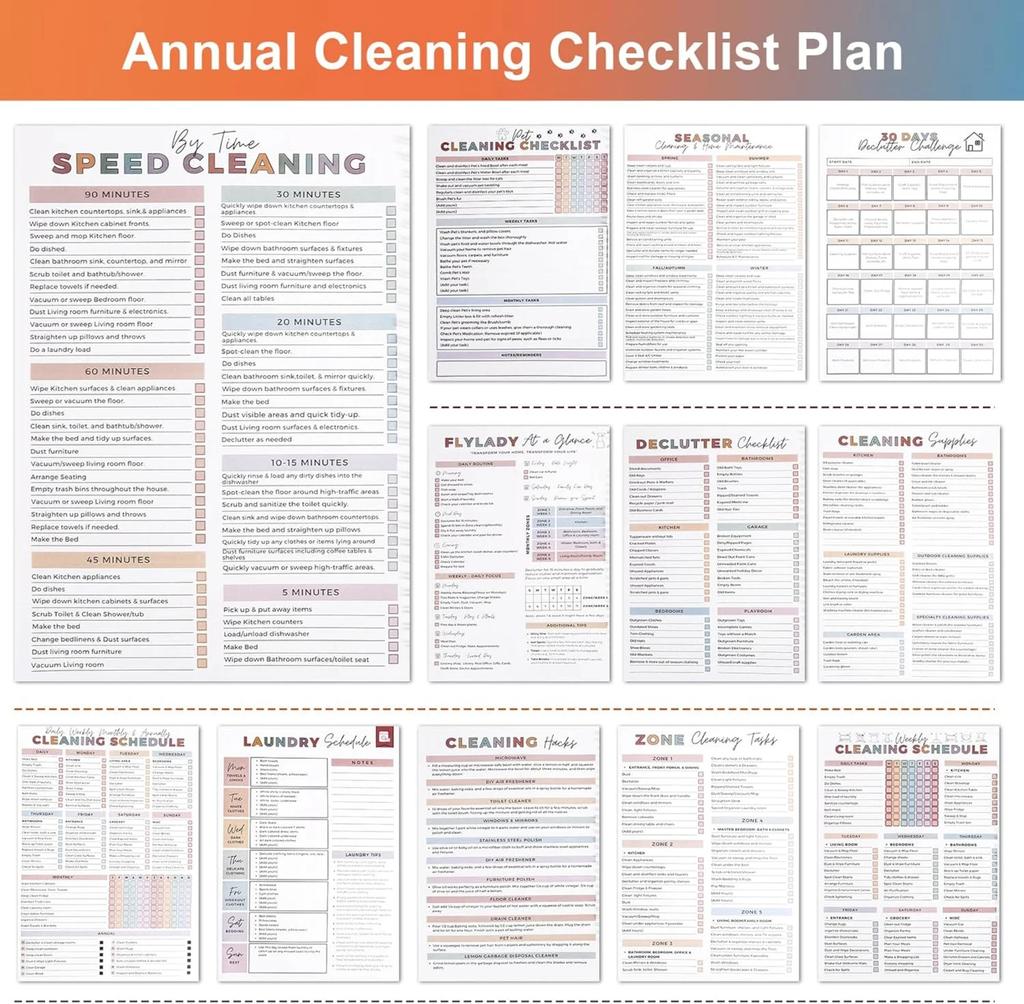 Adhd Cleaning Planner For Adults And Teens Adhd Cleaning And Organizing Planner Cleaning Schedule And Checklist Notebook List Daily Weekly Monthly