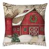 Christmas Pillowcase Red Elk Light Luxury Pillowcase Car Neck Cushion Home Pillowcase