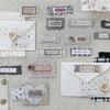 Retro Fragmented Fabric Hand-Tear Base Stickers: Sugar Poetry DIY Journal Collage Pack