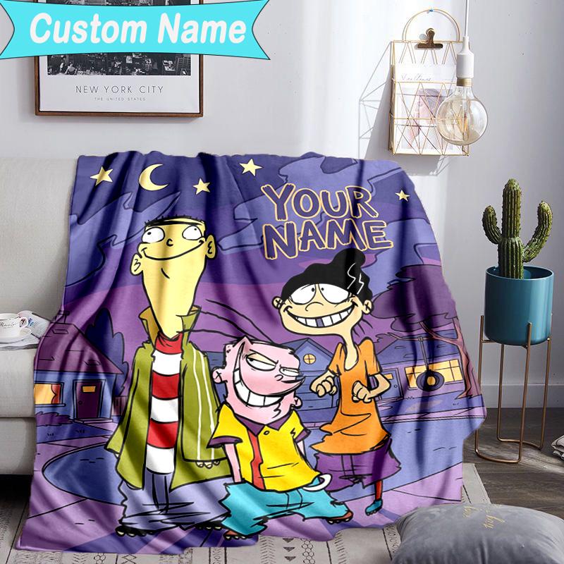 Custom Name Blanket Ed Eddy Mystery Blanket Bedding Blanket for Travel, Camping, Living Rooms, Offices, Sofas, Fan Christmas gift