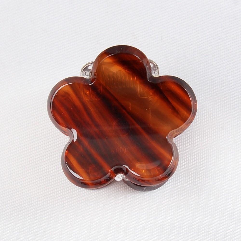 4 Pcs Flower Shape Geometric Hair Claw PVC Crab Claw Clips Fashion Kids Barrettes Daily Wear