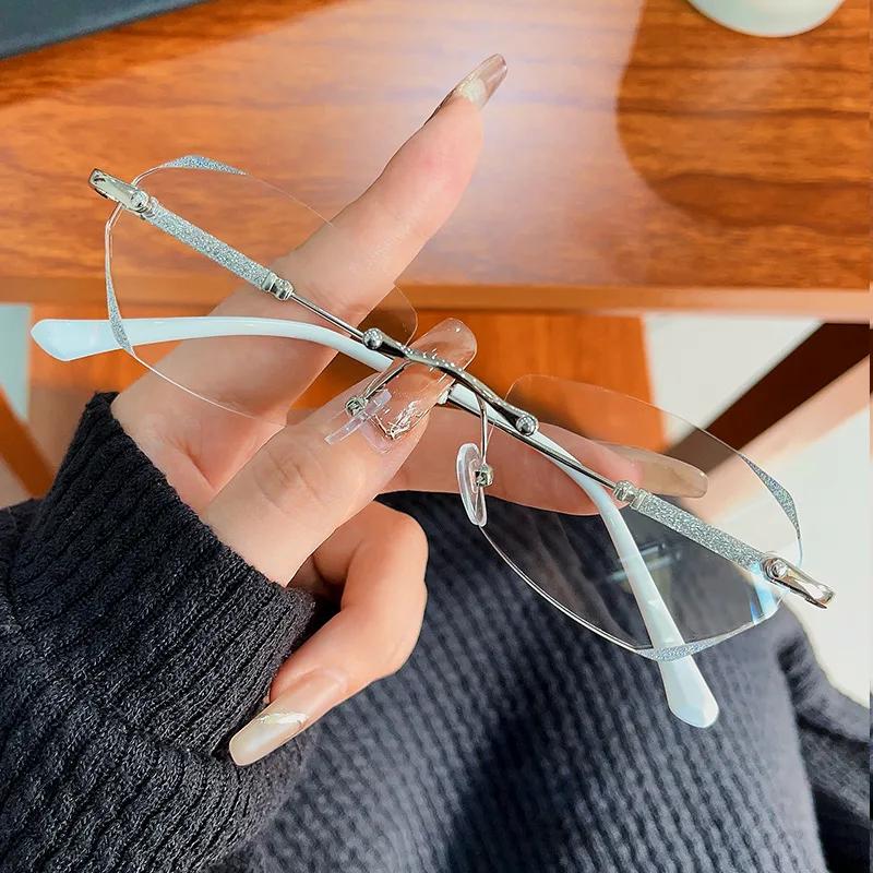 New Trendy Ladies Reading Glasses Anti Blue Light Unisex Women Presbyopic Eyewear Optical Far Sight Eyeglasses Diopter 0 To +4.0