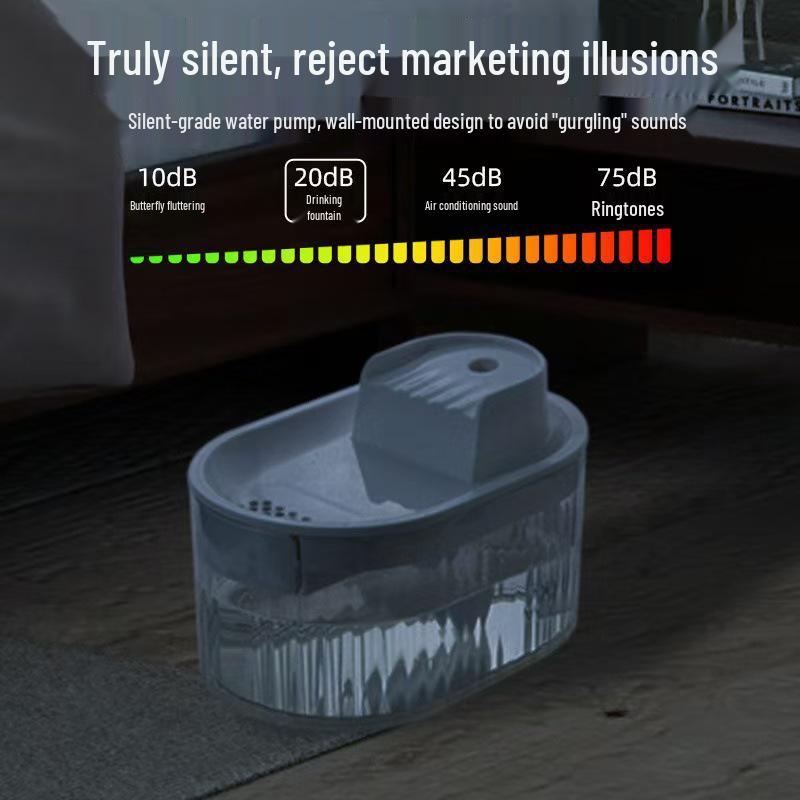 Smart Cat & Dog Automatic Water Dispenser with Elevated Food Bowl, 1.5L Capacity