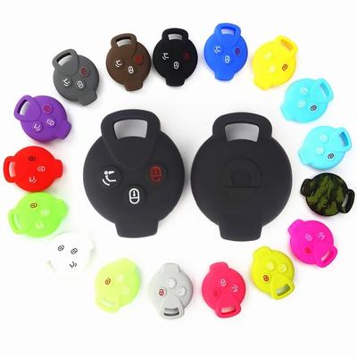 Siliconen Autosleutel Case Remote Cover voor Mercedes Benz Smart 451 Chiave Roadster Crossblade Fortwo Roadster K Forfour Accessoires