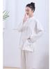 Completo a Maniche Lunghe per Meditazione Buddista Zen - Cotone Lino Stile Tempio Tang