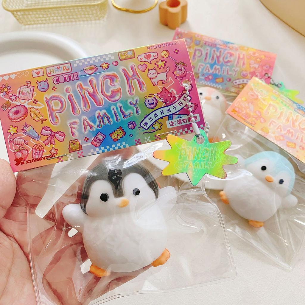 Penguin Squishy Toy for Stress Relief - Soft Slow Rising Sensory Fidget Toy Kawaii Party Favors for Kids Adults Birthday Gifts