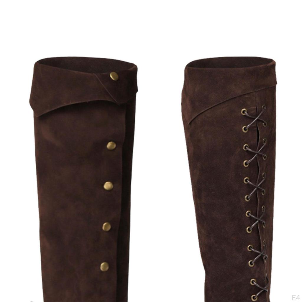 Boot Top Covers Medieval Gaiters Stylish Renaissance Knight Pirate Tops