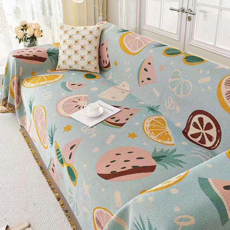 Amerikanischer Retro-Pastoralstil Einteiliger Sofabezug Staubdicht Rutschfest Dekoration Zuhause Sofa Handtuch Sommer Universelle Sofabezüge