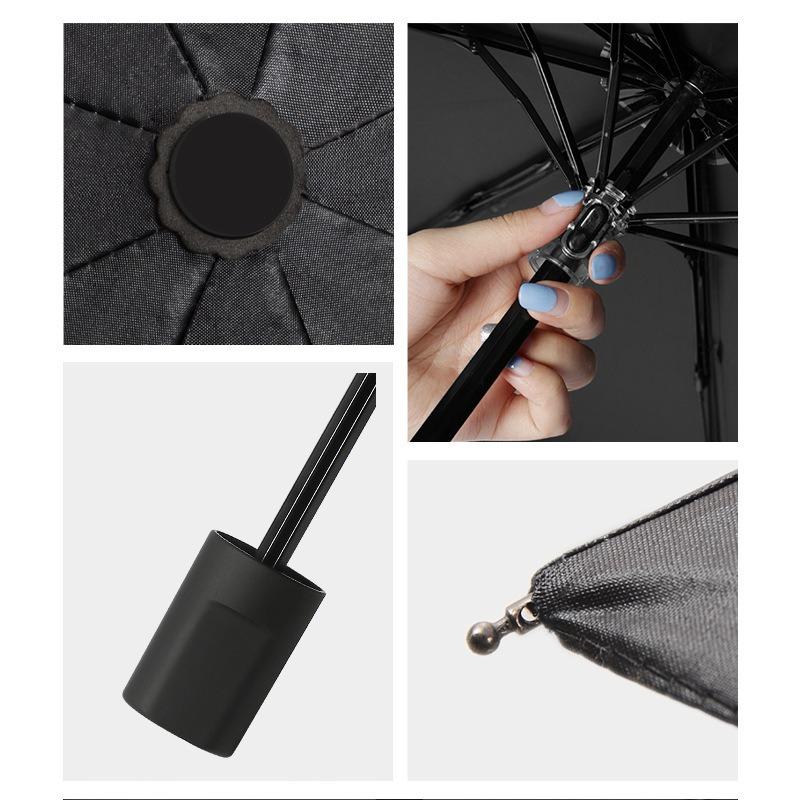 Sun umbrella three-fold vinyl sunscreen women's weather and rain anti-ultraviolet parasol folding umbrella umbrella