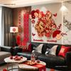 3D Dragon & Phoenix Double Happiness Wedding Decoration for Bedroom or Sofa Wall
