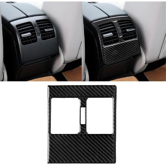 For Mercedes-Benz C-Class W204 2007-2013 Real Soft Carbon Fiber Center Console Gear Shift Panel Surround Cover Trim Kit Car Interior Accessories