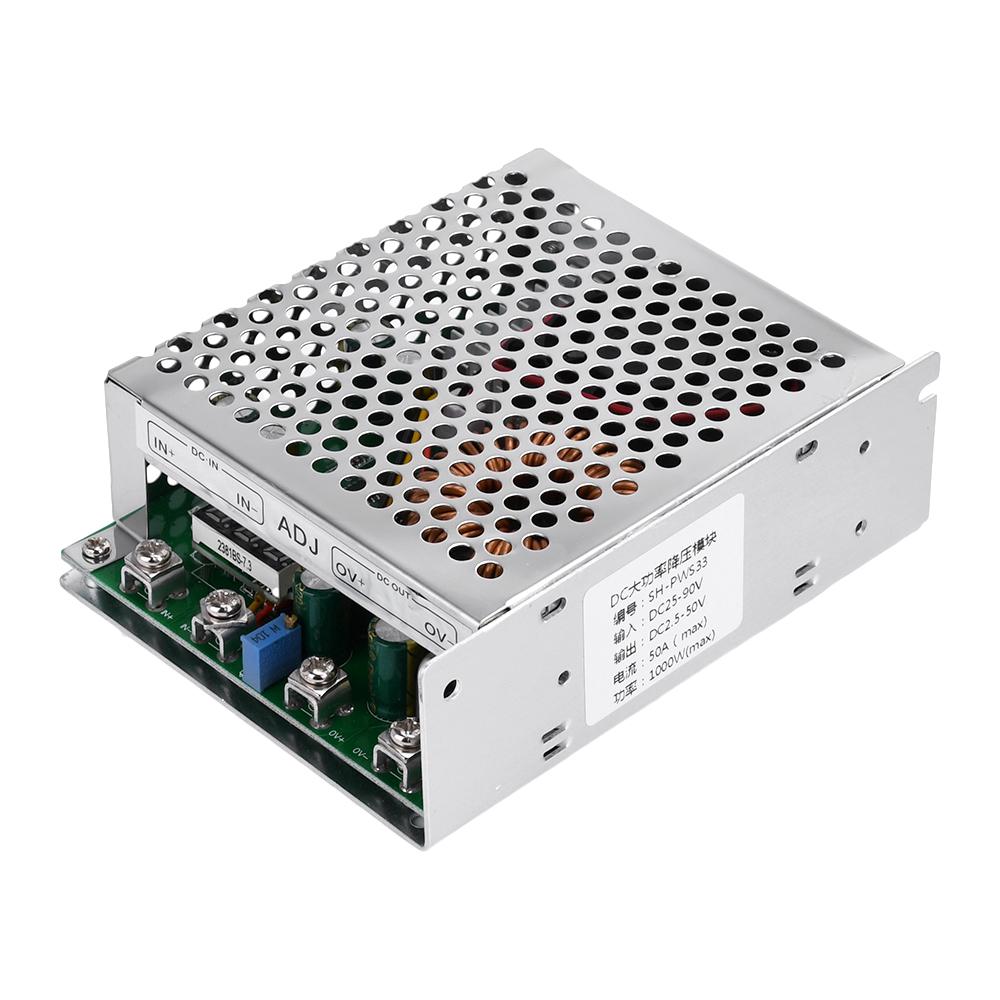 1000W 50A DC-DC Buck Converter DC 25V-90V Adjustable Step Down Power Supply Module With Digital Display Wide Voltage Regulators