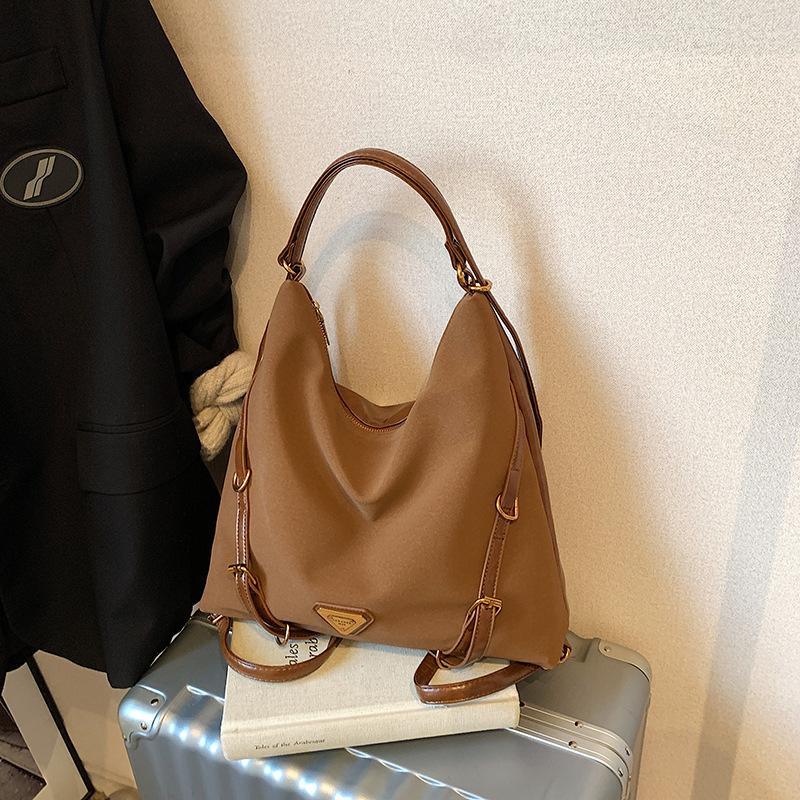 Retro Tragetasche Damen Großraum Neu Herbst und Winter Vielseitiger Rucksack Einzelne Schulter Messenger Pendeltasche