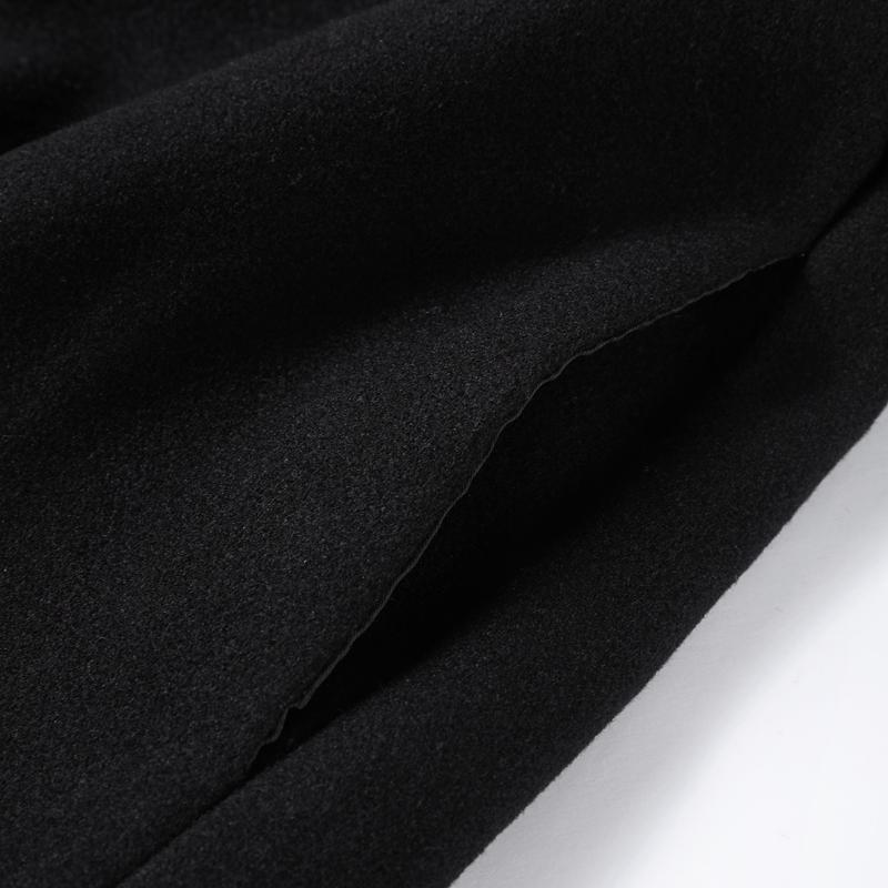 Kabát s límcem stojáčkem, jednoradové zapínání, z umělé vlny, dámská bunda s dlouhým rukávem, teplá, krátká, volného střihu, pro každodenní nošení, podzim 2025