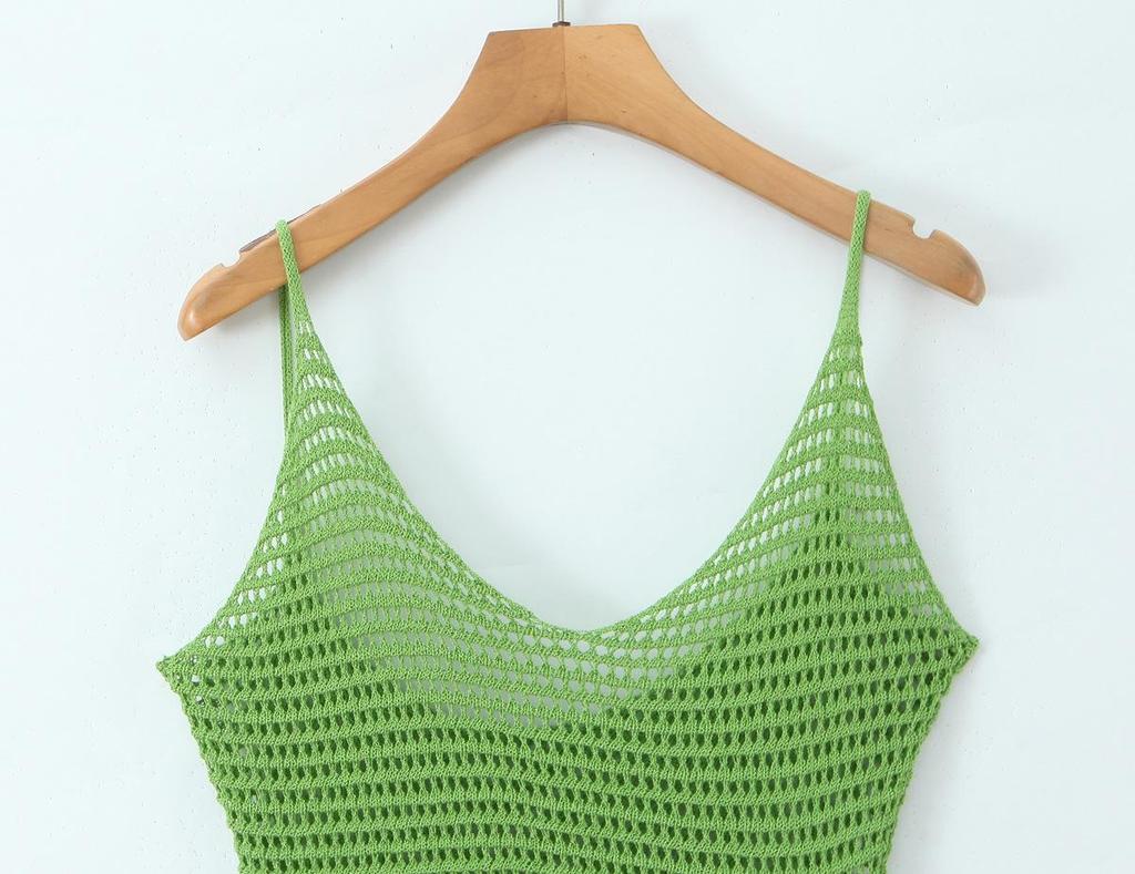 Spring 2026 Women's Casual Knit Camisole Dress - European & American Style