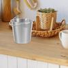 Stainless Steel Snack Bucket Small French Fry Holder Portable Ice Cube Container Serving Bucket for Parties Picnics Daily Use