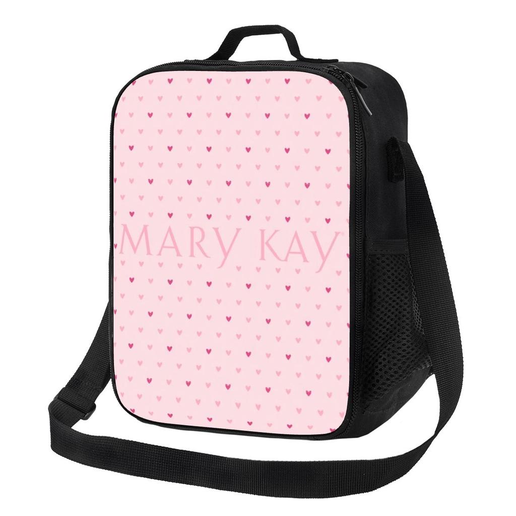 Mary Kay Cosmetics Insulated Lunch Bag for Women Picnic Storage Food Boxes Portable Container Cooler Thermal Lunch Box Tote