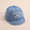 Summer Letter Embroidery Denim Baby Cap Fashion Toddler Boys Soft Brim Duck Tongue Cap Casual Outdoor Adjustable Sun Hat
