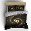 Galaxy Swirl Three-Piece Set Decor Multiple Sizes Kid'S And Adults' Bedroom Exquisite 3Pc Bedding Set, Gift