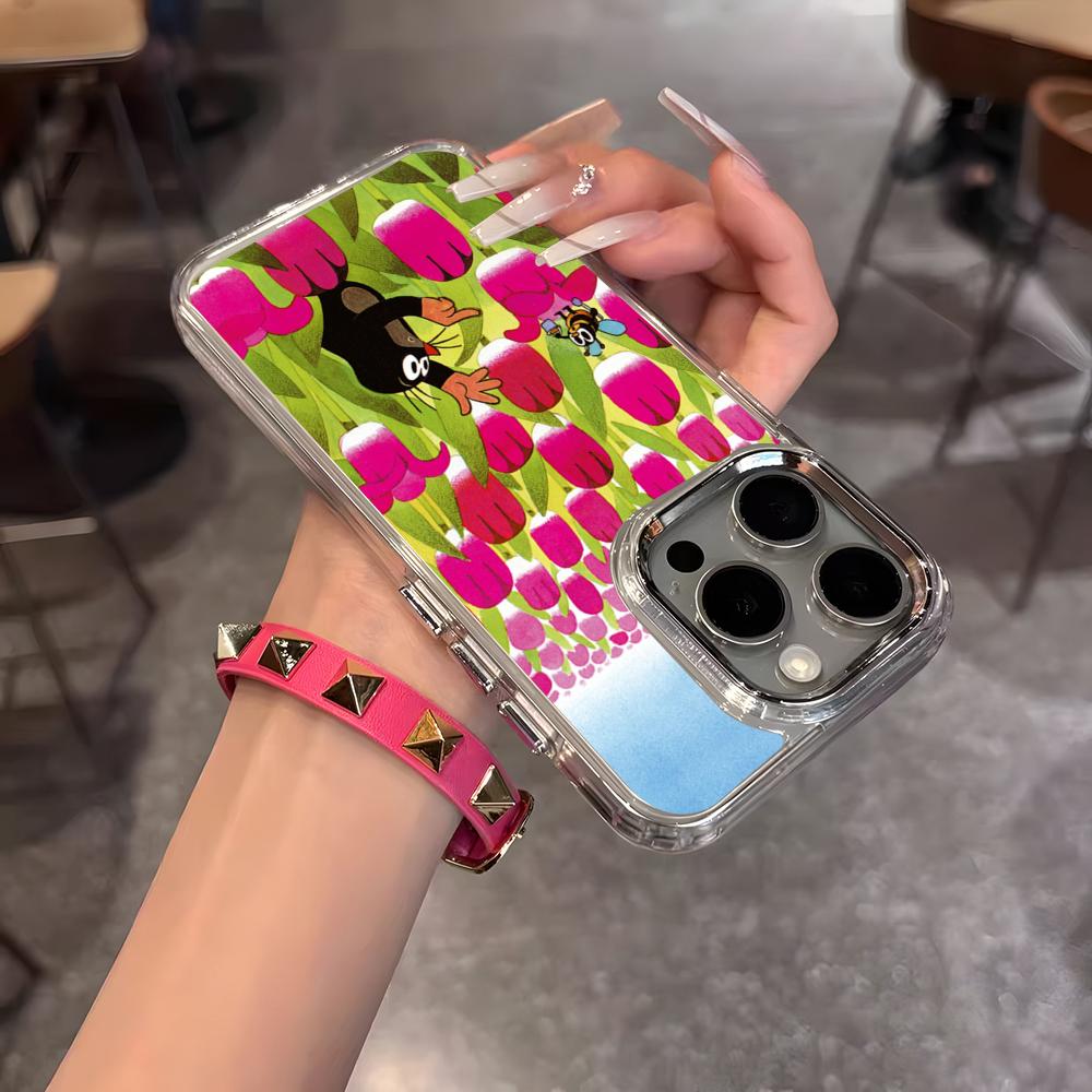 Anime Krtek Phone Case For IPhone 17 Air 16 15 14 13 12 11 Pro Pro Max Plus Transparent Soft Cover