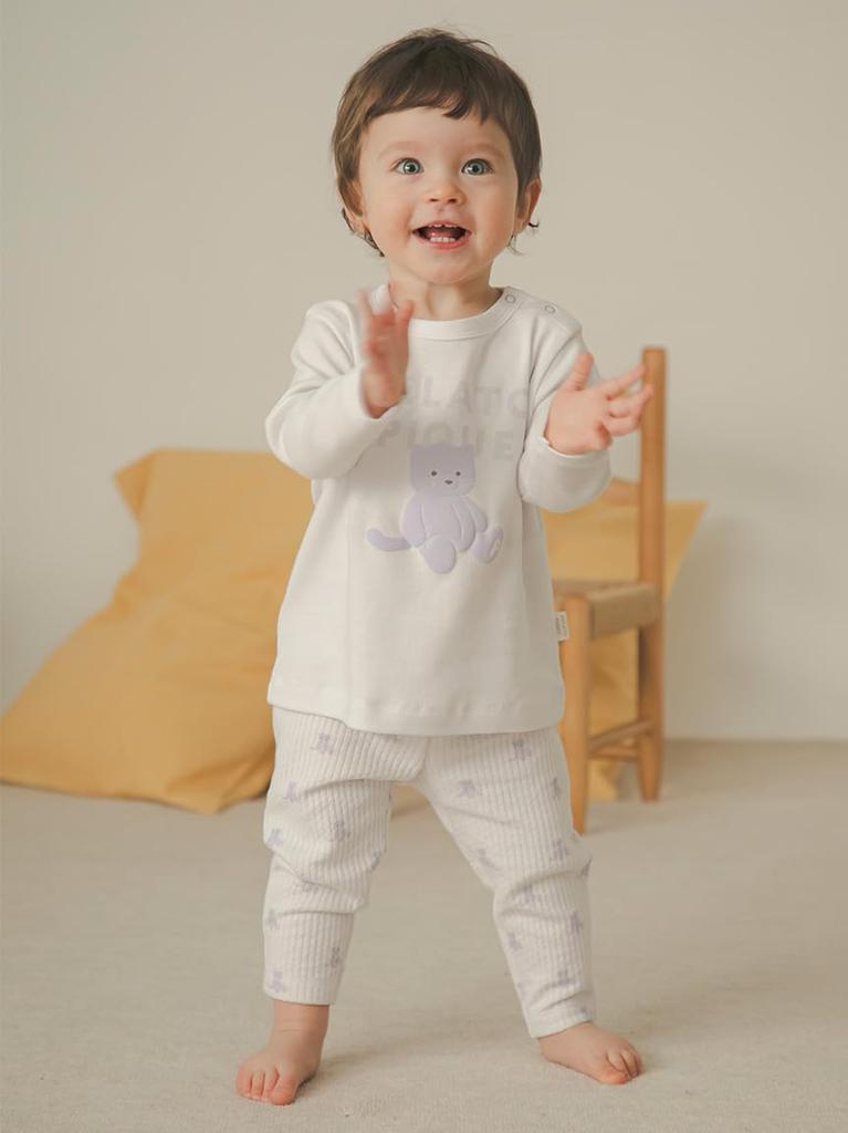 BABY Plush One-Point Long T-Shirt PBCT259081 OWHT 80
