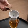 Fishtail Shape Tea Filter Wooden Handle Stainless Steel Tea Strainer Traditional Kung Fu Tea Ceremony Utensils Home Kitchen Tool