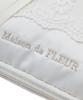 Maison De FLEUR Lace Frill Pouch, White, Size F, PouchDrawstring Bag, 08000503100