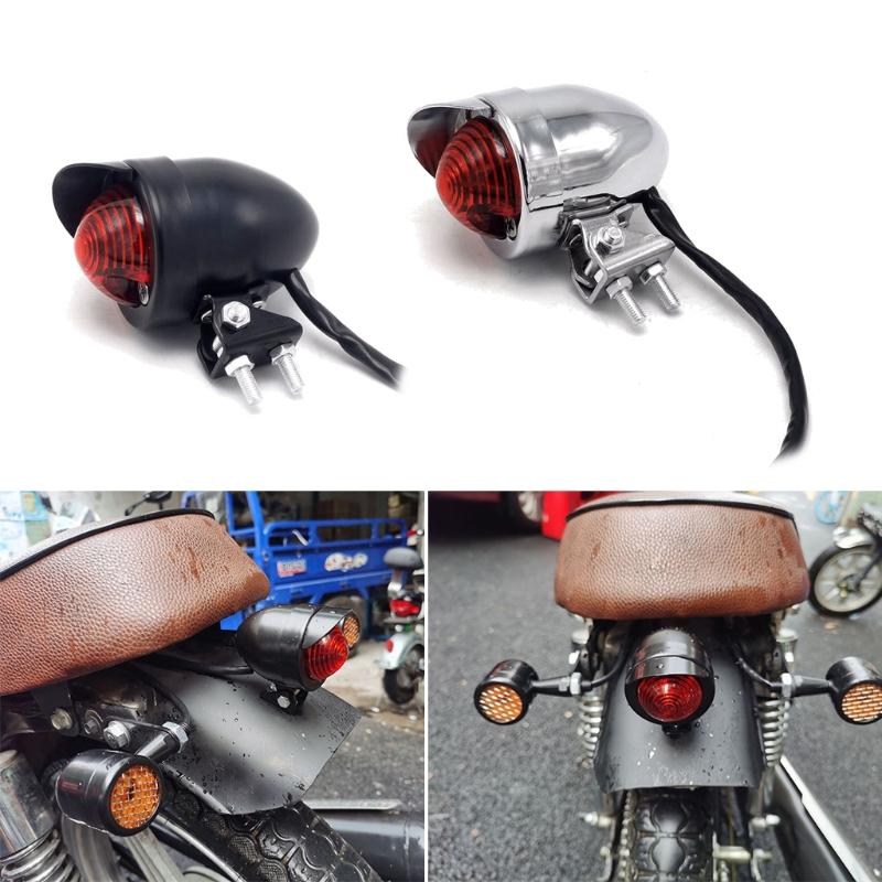 Racer Style Stop Tail Lights Motorbike Brake Rear Lamp Taillight for Chopper