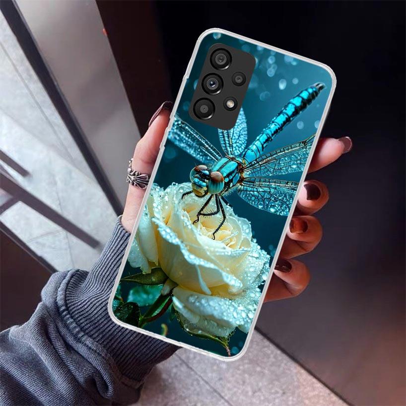 Beautiful Dragonfly Enthusiasts Phone Case For Samsung Galaxy A52 A51 A50S A32 A22 A12 A02S A72 A71 A31 A70 A30S Note 20 Ultra 1