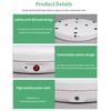 45CM/17.7in Motorized Rotating Display Stand with RGB Light Display Base 360 Degrees Rotatable Electric