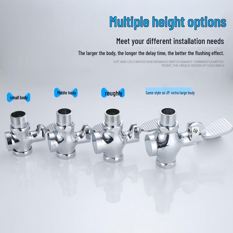 Hands-Free Toilet Foot Pedal Flush Valve