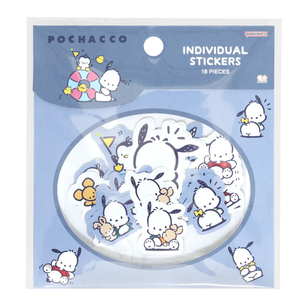 Sunstar Stationery Sanrio Мир Ретро Sanrio S8587914 Наклейки, Наклейки, Персонажи, Почакко,
