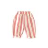 Korean Style High Waist Color Striped Spring Pants for Infants and Toddlers