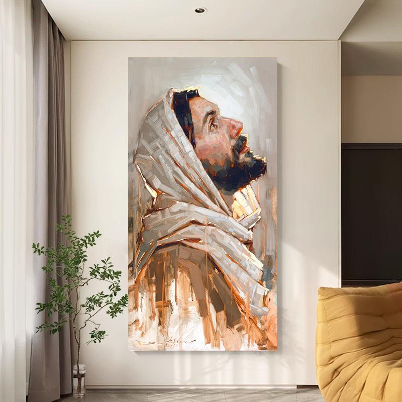 Holy Light Leader Christ Jesus Wall Art Canvas Painting Nordic Posters And Prints Wall Pictures For Living Room Home Decoration