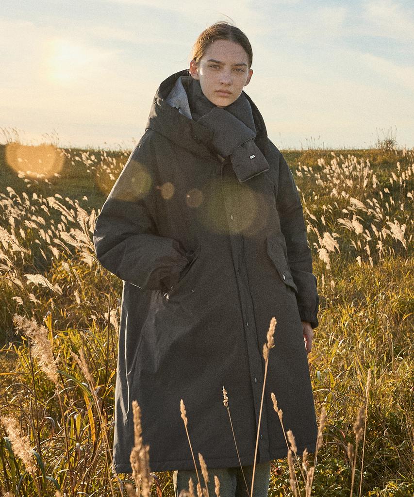 Fluke Adventure Fishtail Quilted Long Parka Fpj222 / 3 Colors