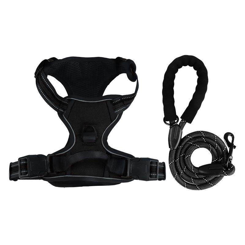 Reflective No-Pull Dog Harness and Leash Set for Large Dogs