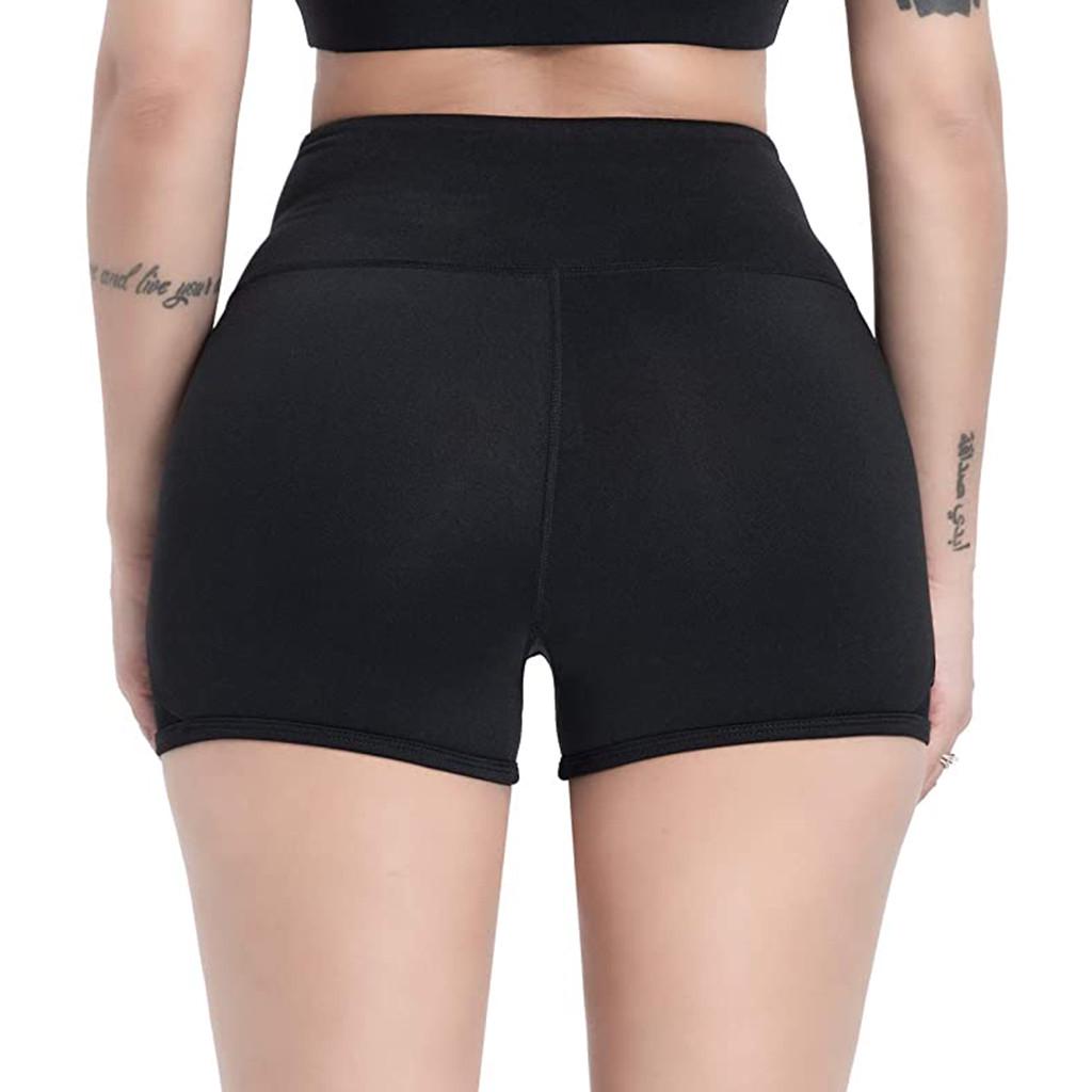 Women's High Waist Fitness Running Non- Yoga Shorts