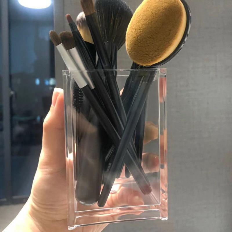2025 Multi-Compartment Makeup Brush & Skincare Organizer
