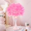 Kreative Neue LED-Feder-Tischlampe Schlafzimmer Nachttisch Warm Romantisch Dekorative Atmosphärenbeleuchtung Lampen